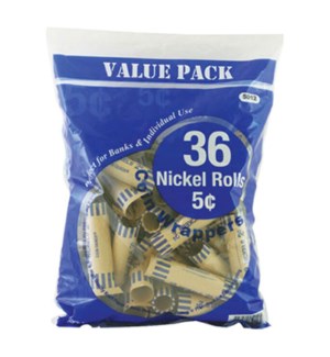 COIN WRAPPERS #5012 NICKELS