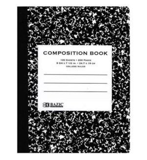 BAZIC #5050 COMPOSITION BOOK/COLLEGE RULED