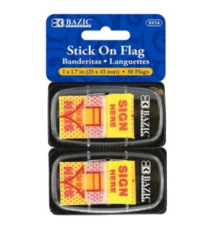 BAZIC #5174 PRINTED SIGN FLAGS, YELL