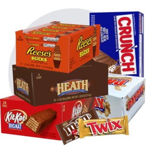 CHOCOLATE AND CANDY BARS