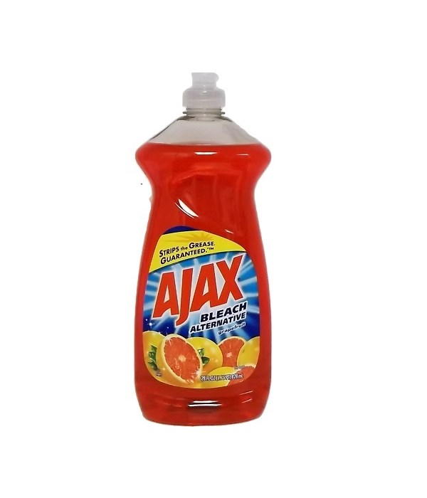 AJAX DISH WASHING LIQUID BLEACH ALTERNATIVE GRAPE FRUIT 9/28OZ(44674)