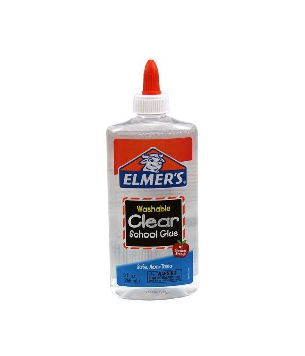 ELMERS CLEAR WASHABLE GLUE 6/9OZ  