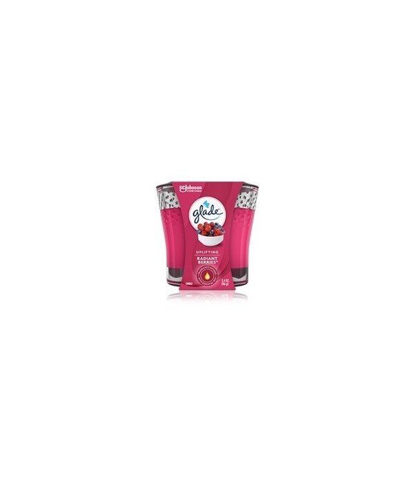 GLADE SCENTED CANDLES RADIANT BERRIES 6/3.4OZ(76895)