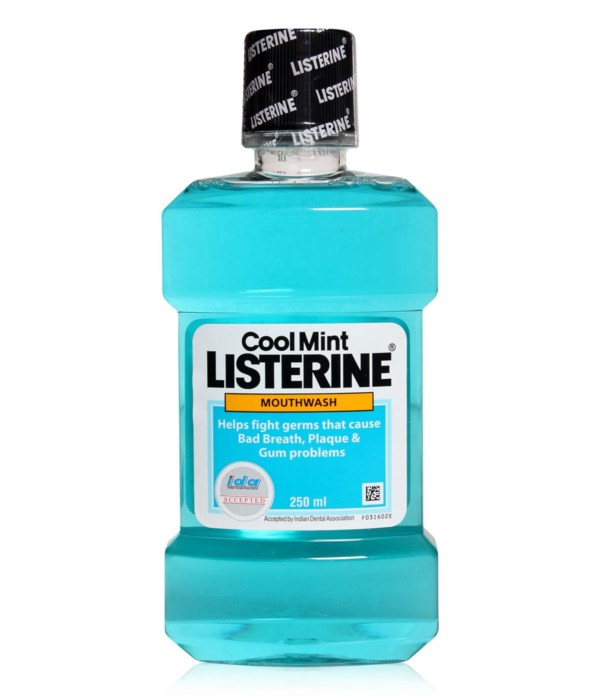 LISTERINE MOUTH WASH COOL MINT 12/8.5OZ