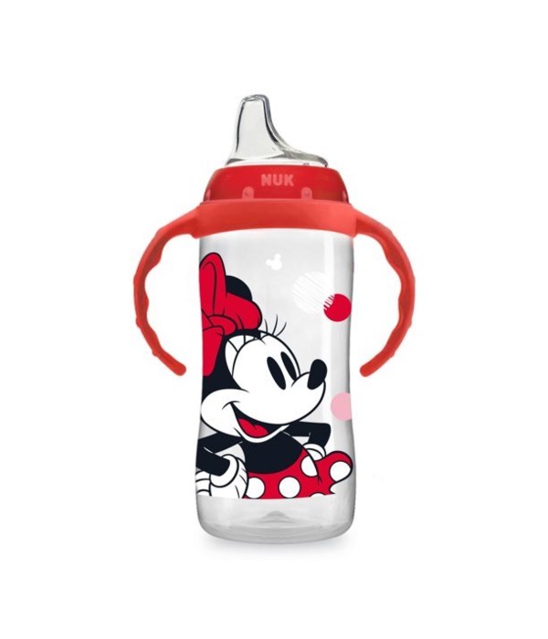 MINNIE MOUSE LARGE LEARNER CUP WITH HANDLES 12/10OZ
