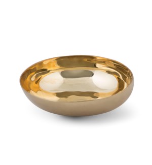 Luca Bowl (XLg) - Matte Brass, Polished