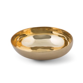 Luca Bowl (XLg) - Matte Brass, Polished