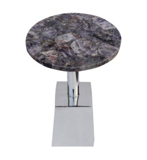 Billie Accent Table (Square) - Amethyst Top