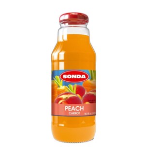 Sonda Peach & Carrot 30% Juice 300ml - 10oz - Made in Poland