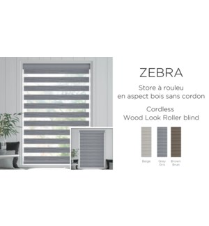 zebra WOOD LOOK CORDLESS-BEIGE-24x84-STORE