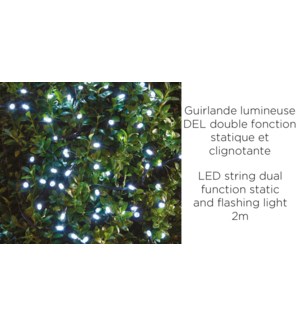 Guirlande lumineuse … 150 DEL - 2 mŠtres - Blanc froid - 12B