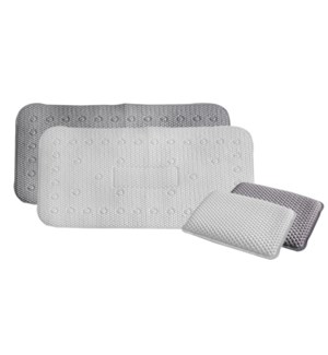 Tranquility 2 piece bath mat and cushion foam sets  asst. 12
