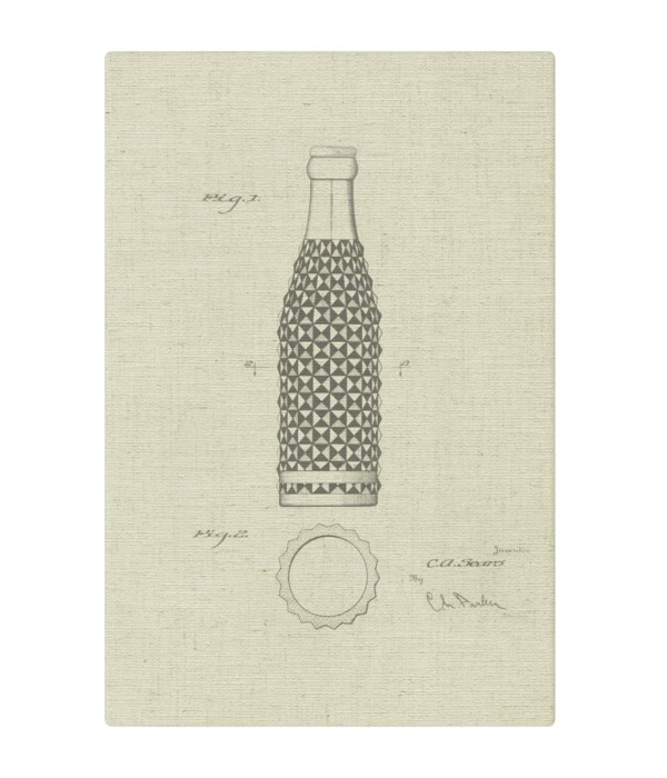 Vintage Soda Bottle IV white