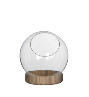 Manhattan bowl on dish transparent - 9x9"
