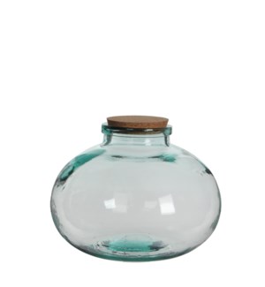 Olly vase transparent - 11.5x9"