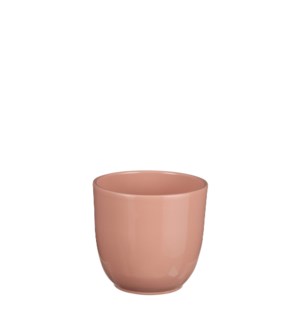Tusca pot round l. pink - 4.75x4.25"