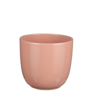 Tusca pot round l. pink - 6.75x6.25"