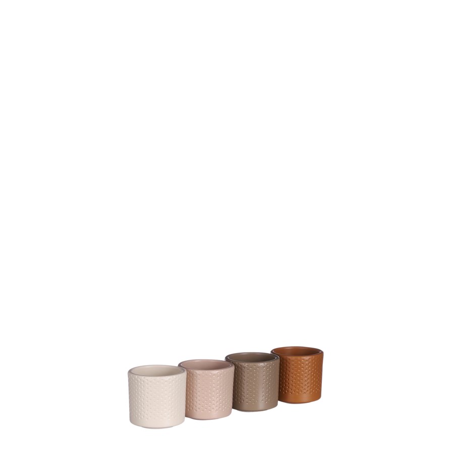 Era  pot  round 4 assorted relief  display 2 75x2 75 
