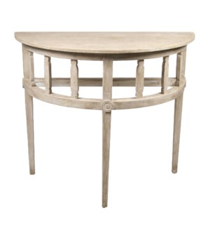 Reclaimed Lumber Demi Lune Table