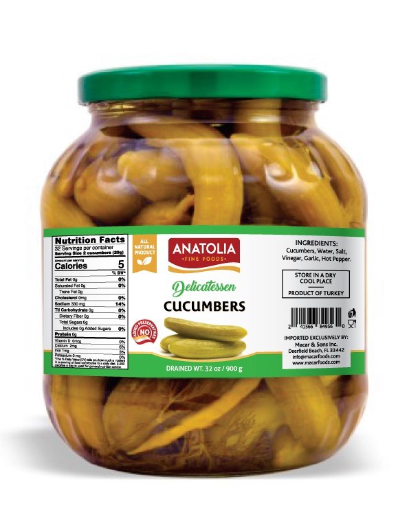 Anatolia Cucumber Pickles 6/1700 ml