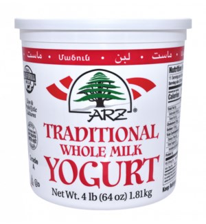 Arz Plain Yogurt 6/4 lb