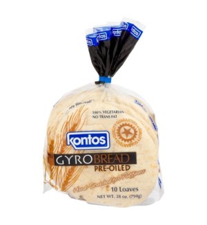 Kontos Gyro Bread 7" 12/10 pcs