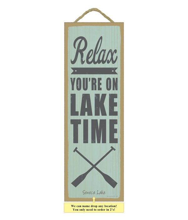 Relax.  You're on lake time (oar image)