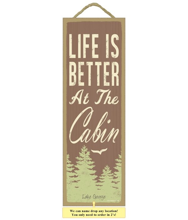 Life is better at the cabin (tree & bird