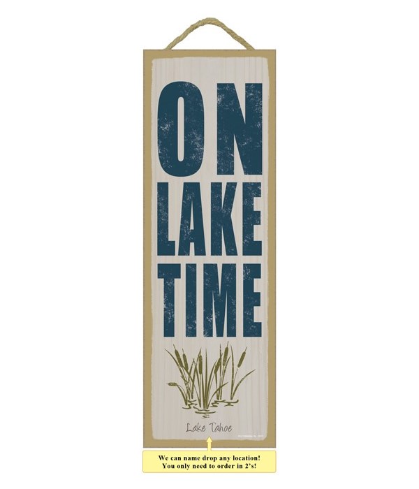 On lake time (cat tails in water image)