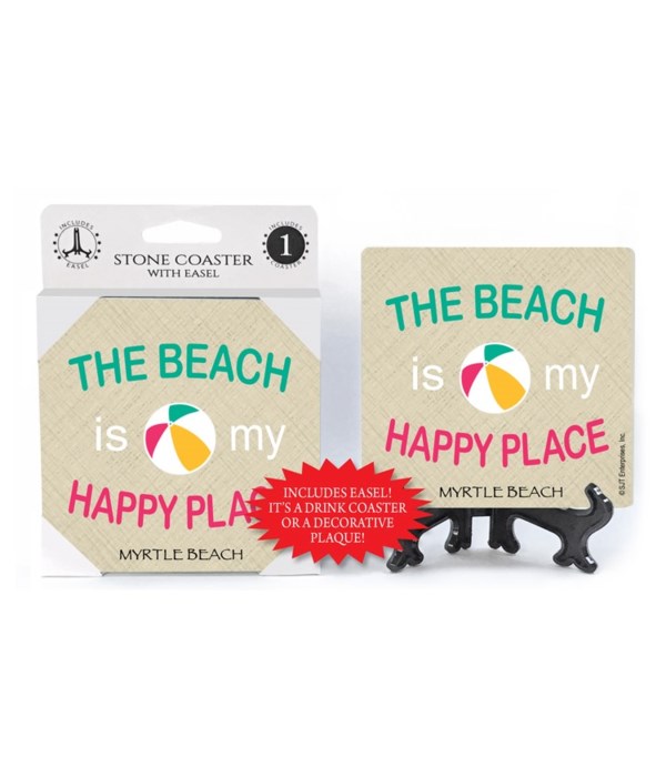 The beach is my happy place - beach ball
