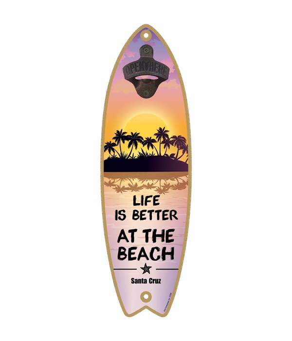 Life is better at the beach - purple and