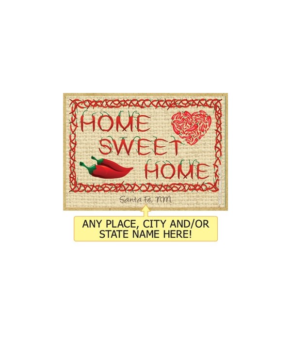 Home Sweet Home - Chile pepper font with