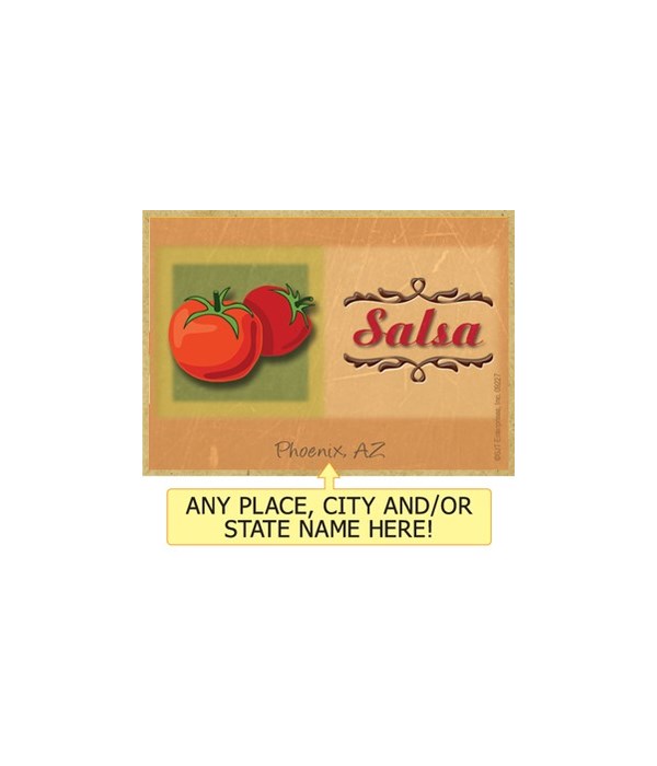 Salsa - Decorative word art -red tomatos