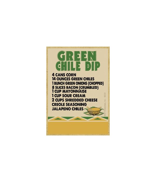 Southwest Recipe - Green Chile Dip - yel