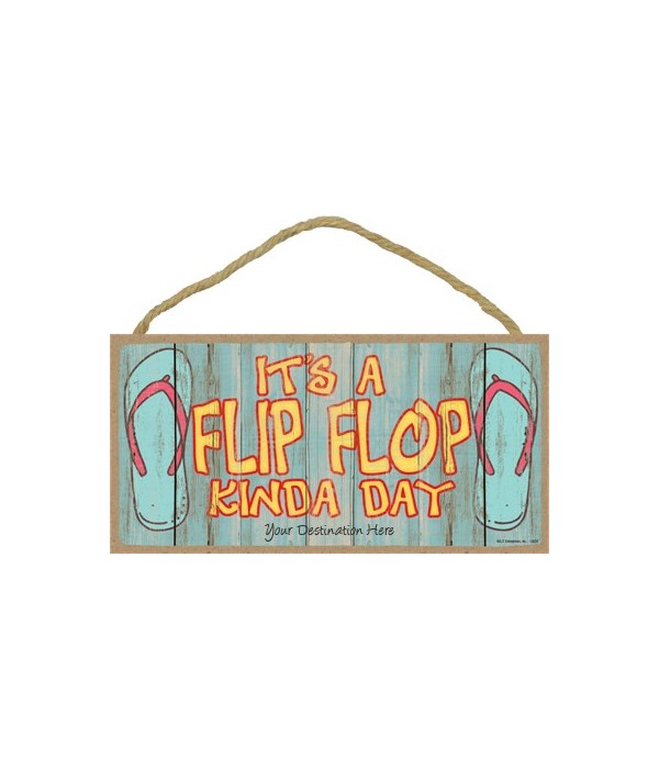It's a flip-flop kinda day - flip-flops