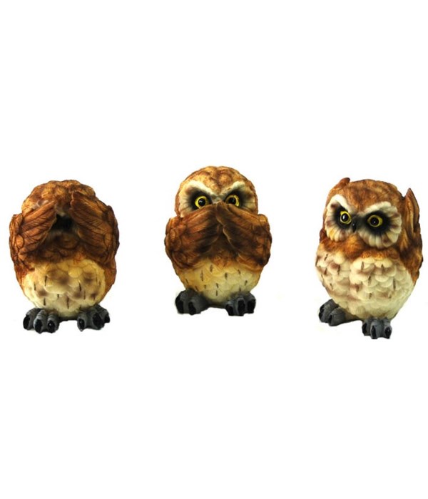 Owl, See No Evil - 3 Asst / 12PC Unit