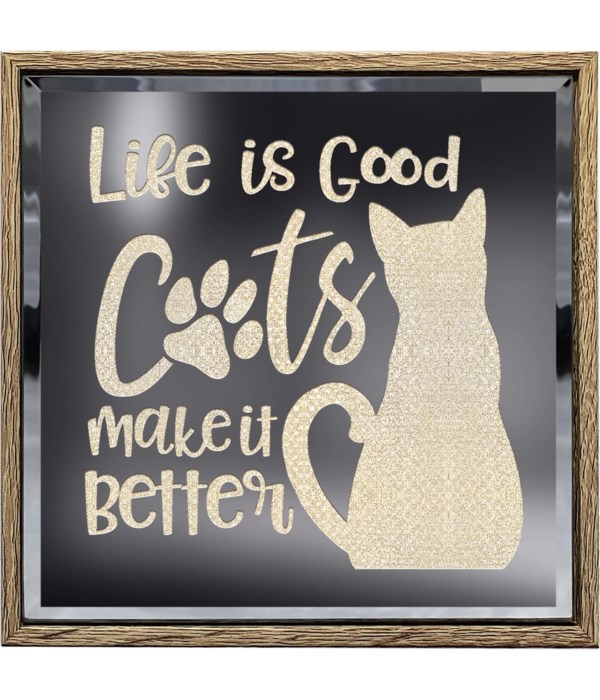 CAT LIGHTED SIGN