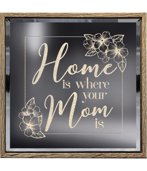 HOME IS MOM LIGHTED SIGN
