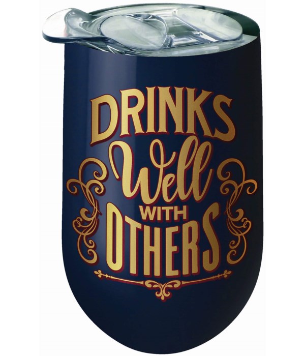 DRINKS WELL STNLS WINE TUMBLER
