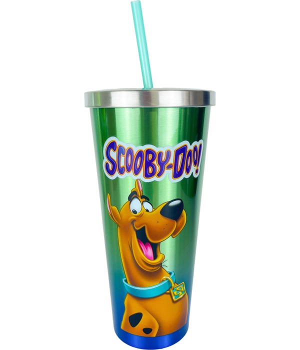 SCOOBY DOO STAINLESS CUP W/STR