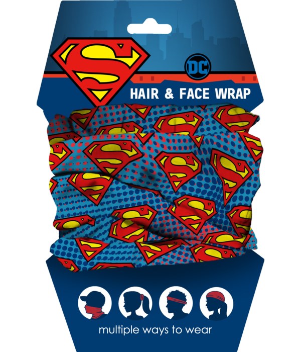 SUPERMAN YOUTH HAIR/FACE WRAP