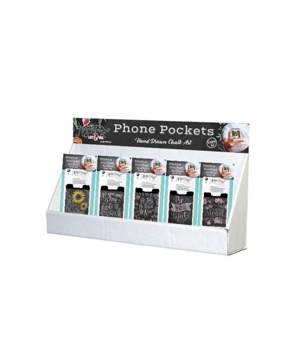Chalk Art Phone Pocket Large Counter Display