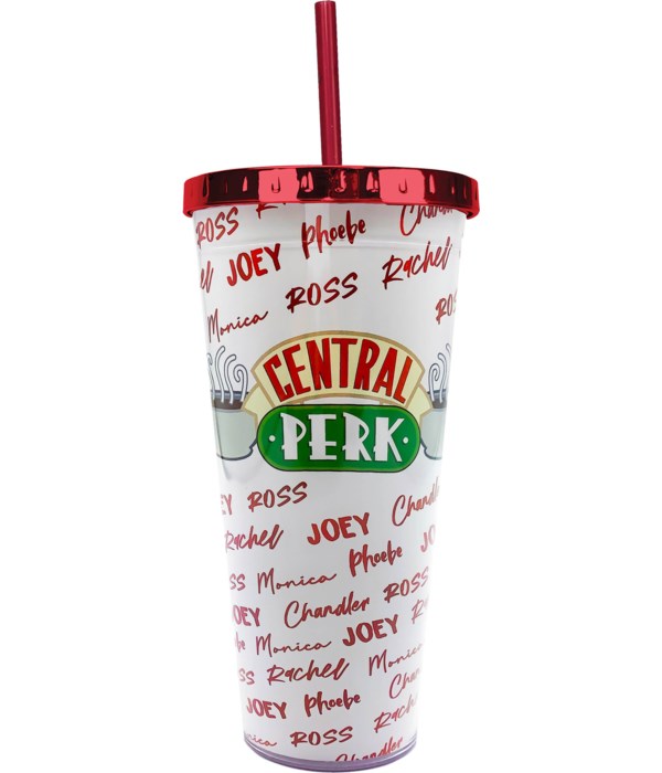 CENTRAL PERK FOIL CUP W/STRAW