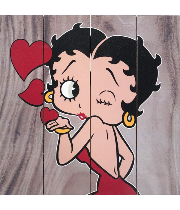 BETTY BOOP WOOD SIGN