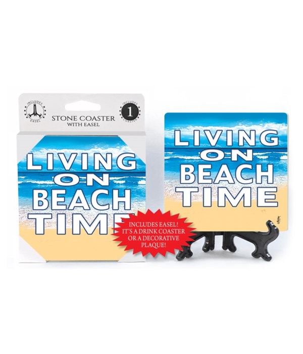 Living on Beach Time - coaster - Michael