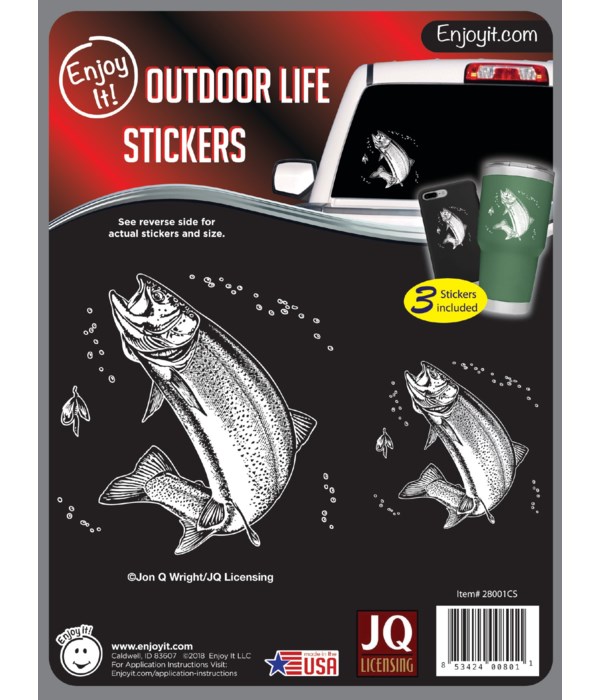 Trout Car Stickers - JQL
