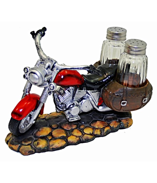 Motorcycle Salt & Pepper Set - 7.75"