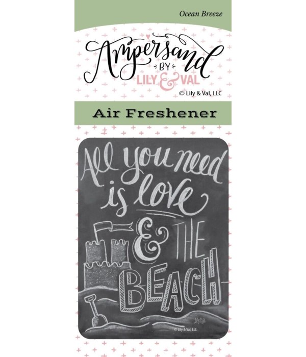 Love & the Beach Air Freshener (Ocean Br