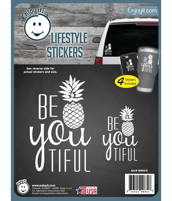 Be You Tiful Stickers