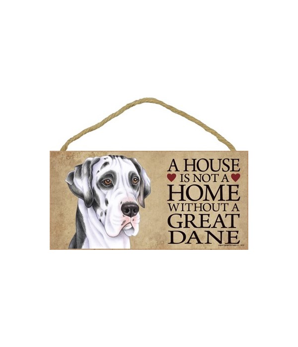 Great Dane (harlequin) House 5x10
